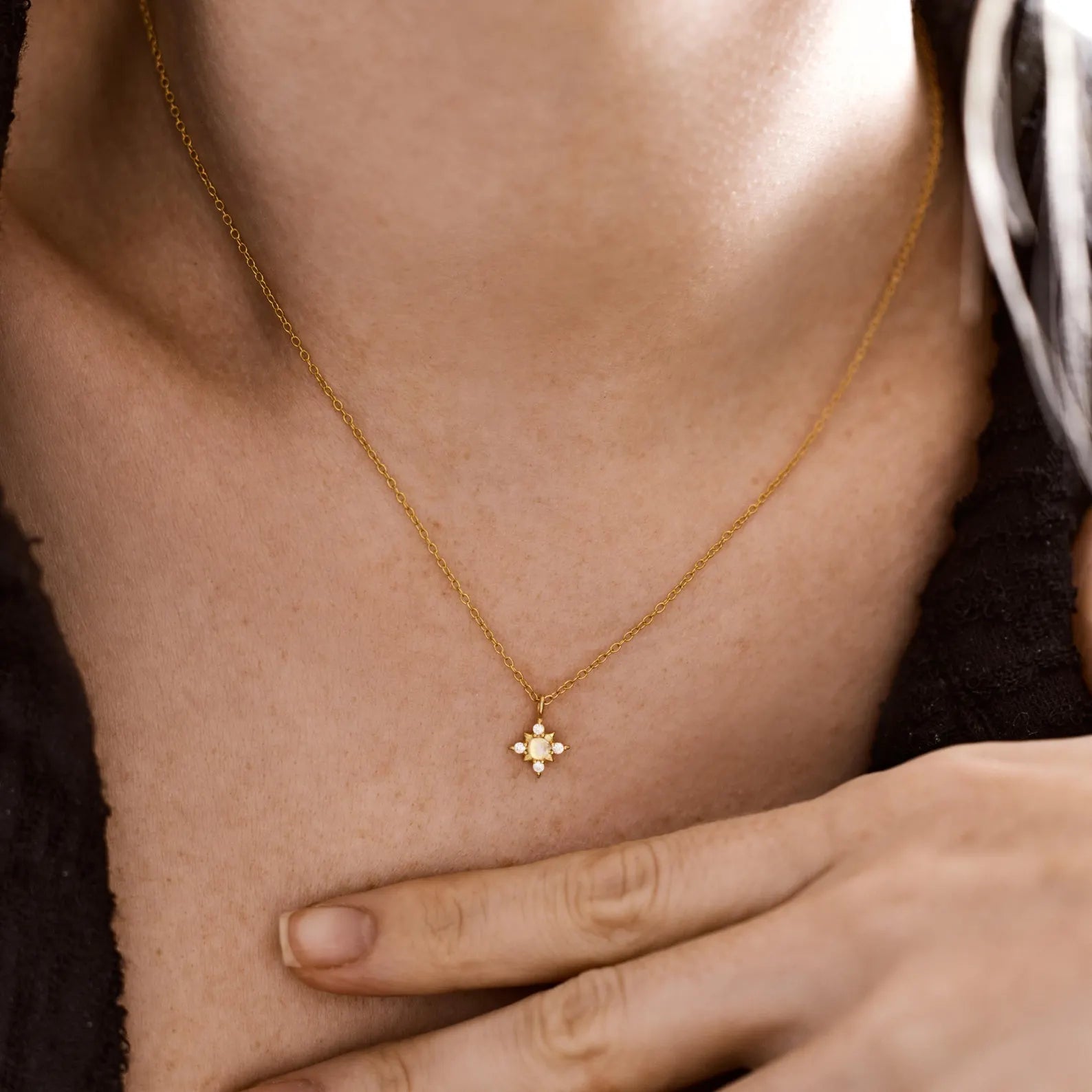 Tiny Crystal Necklace